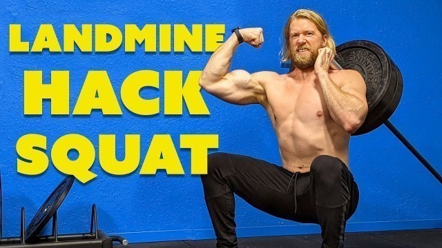 'Do This Exercise For Massive Quads At Home! (Landmine Hack Squat Tutorial)'