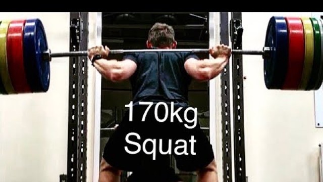 'Low Bar Back Squat (170kg) | Strength Training | Fitness Motivation | Gym Time'