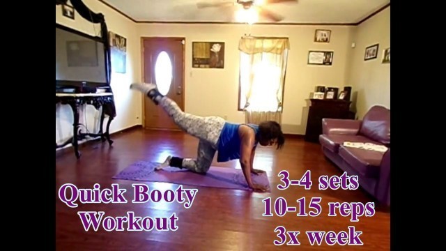 'Quick Booty Fitness Routine'