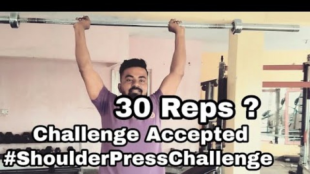 'Shoulder Press Challenge | Guru Mann Challenge Accepted | Health Fit Fitness |'