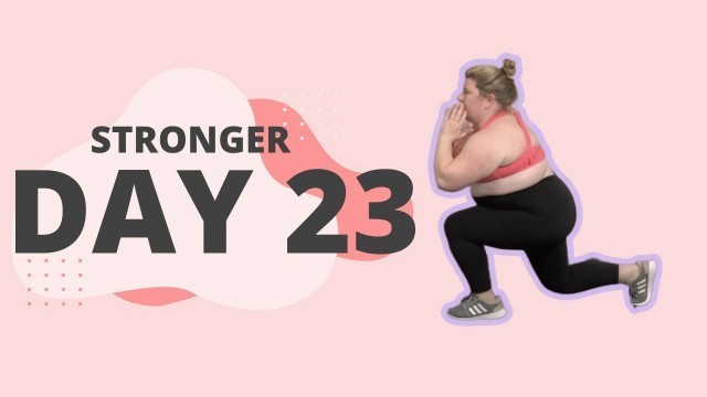 'Day 23 : Bodyweight Exercise Challenge (Fat/Senior/Injury and Disability Friendly)'