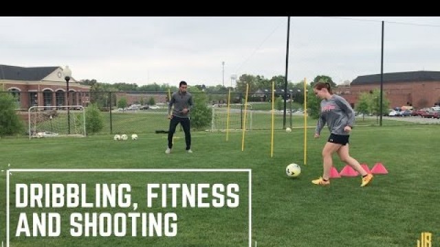 'Three Easy Soccer Drills - Fitness - Dribbling - Shooting'