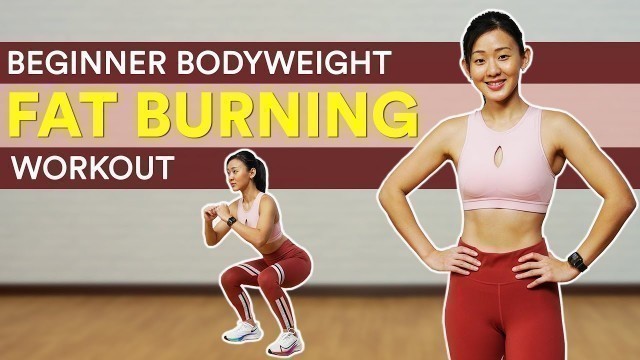 '30-Min Beginner Bodyweight Fat Burning Workout (