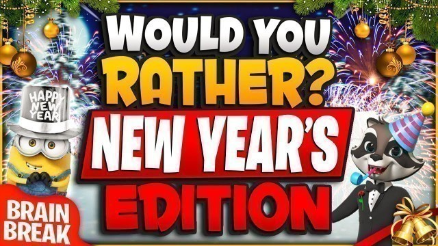 'New Year\'s Would You Rather? Workout | Brain Break | Just Dance | Family Fitness Games | GoNoodle'