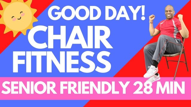 'Fun Senior Chair Dance Fitness Workout | 28 Min | Seated Cardio Exercise'