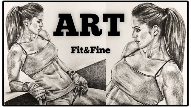 'How To Draw A Girl: Michelle Lewin Fitness Model'