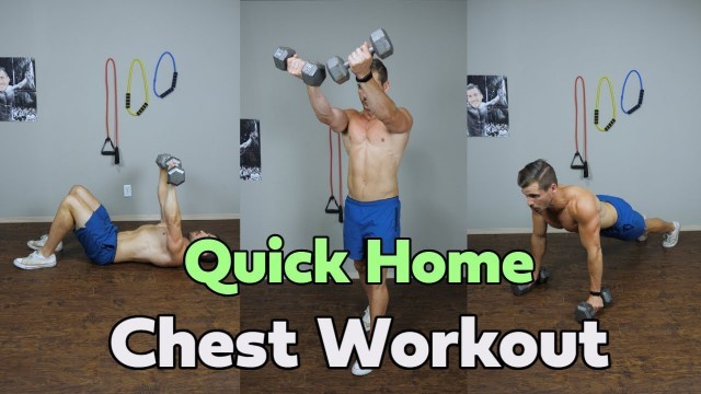 'Quick Home Chest Workout for Beginners! (Using Dumbbells)'