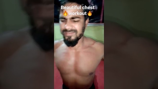 'beautiful ❤️chest work out 