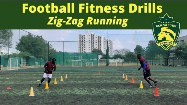 'Zig Zag Running Drills #football  #fitness #bengaluru #bangalore #short #soccer #shorts'