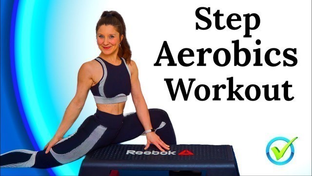 'Step Aerobics Hip Hop Funk Cardio Workout Beginner ~ Intermediate Exercise. 20 Min. Stepper Fitness.'