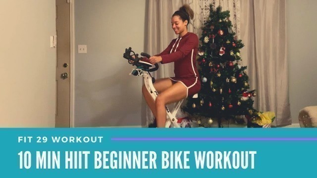 '10 MINUTE BEGINNER HIIT BIKE WORKOUT | AT HOME WORKOUT'