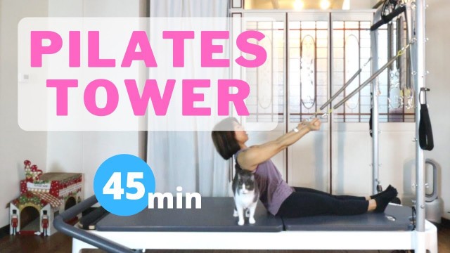 '[45 min] Pilates Tower Workout Roll Down Bar Exercises [Beginner to Intermediate]'