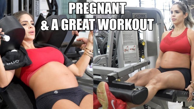 'MICHELLE LEWIN: Pregnant & A Great Workout (23 weeks out)'