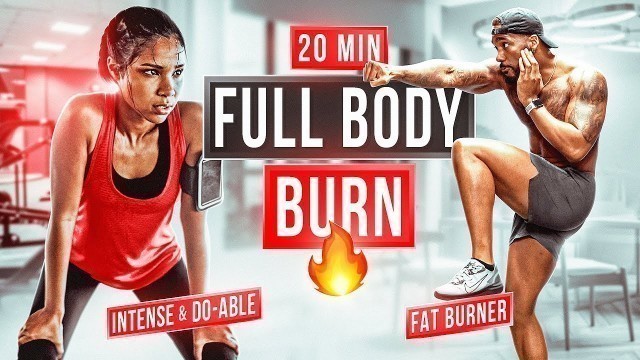 '20 min Fat Burning Workout for COMPLETE BEGINNERS! (INTENSE But Do-able)'