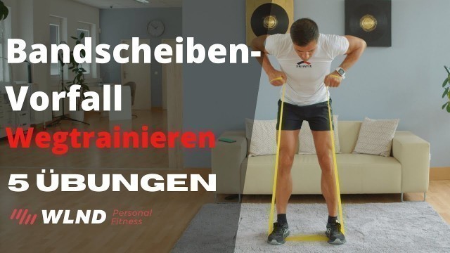 'Bandscheibenvorfall wegtrainieren – 5 Übungen mit Theraband für zu Hause'