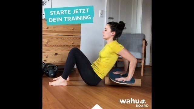 'Balance Board Home Workout Übungen Gleichgewichtstraining für zuhause // wahu-Board'