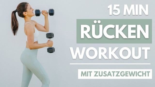 '15 MIN RÜCKEN WORKOUT mit den besten Rücken Übungen | Rücken trainieren Zuhause | Tina Halder'