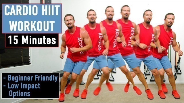 'Cardio HIIT Workout - Beginner friendly cardio workout - Low Impact Options'