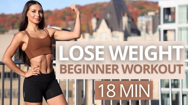 'LOSE WEIGHT Beginner Workout - Full Body, Belly Fat & Abs | Strength & Flexibility | No Equipment'