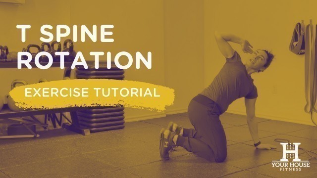 'T Spine Rotation | Exercise Tutorial Series'