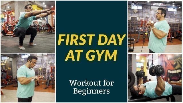 'First Day at Gym | Workout for Beginners | Yatinder Singh'