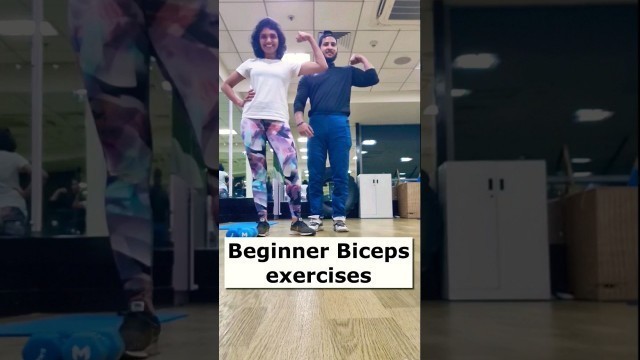 'Beginner biceps workout #biceps #workout #fitness #gym #shorts'