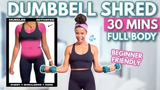 'Full Body Beginner Dumbbell Workout'