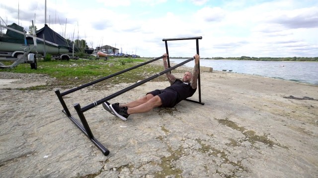 'Take your Training anywhere with The Gravity Fitness Portable Pull Up Rack'