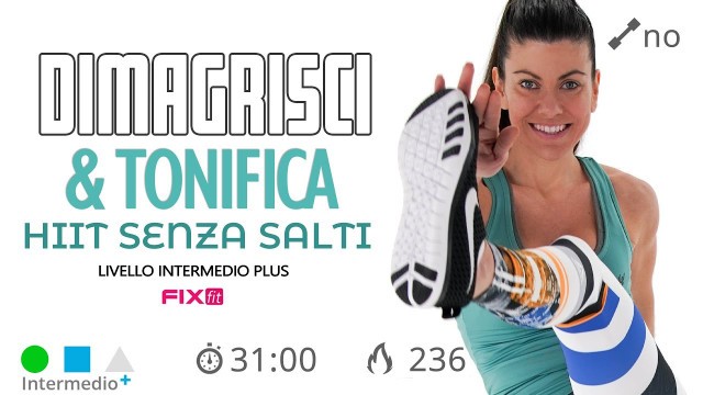 'HIIT + Cardio Senza Salti! Allenamento Completo Ad Alta Intensità'