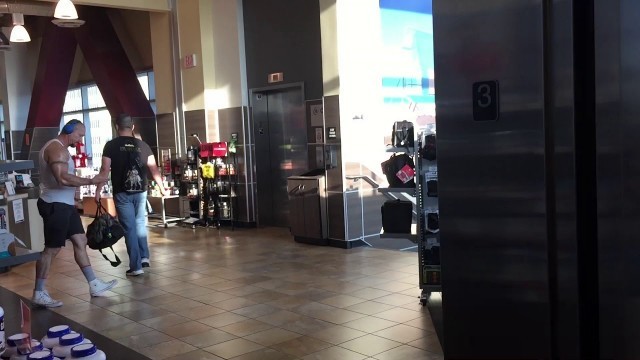 'AWESOME KONE EcoSpace Traction Elevator @ 24 Hour Fitness MainPlace, Santa Ana, CA'