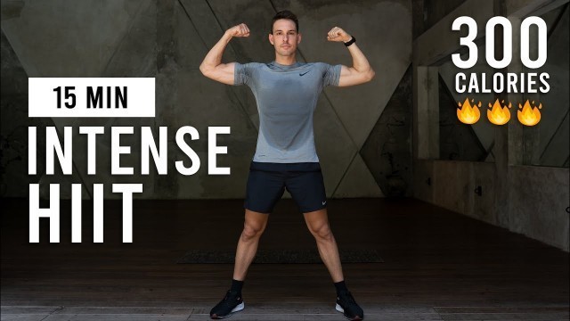 '15 Min Intense HIIT Workout For Fat Burn & Cardio (No Equipment, No Repeats)'