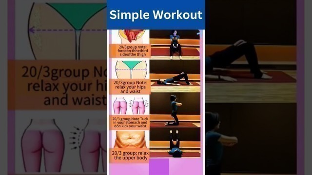 'Simple Workout For Girls #short #shortsvideo #healthandfitness'