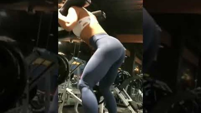 'Hot female fitness models Workout  for big butts