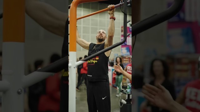 'Trying #ninjaplay GRAVITY GYM for the first time! #firsttime #pullups #thankyou #losangeles'