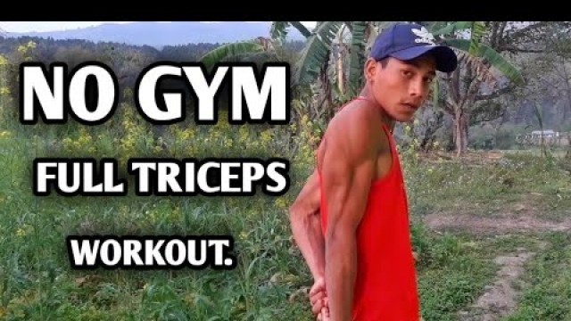 'NO GYM FULL TRICEPS WORKOUT ● YOU CAN DO ANYWHERE  || ANISH FITNESS ||'