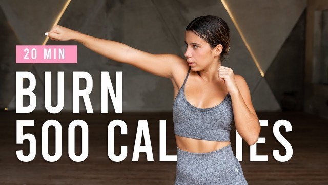 'BURN 500 CALORIES with this 20 Minute Cardio Workout | HIIT Workout At Home'