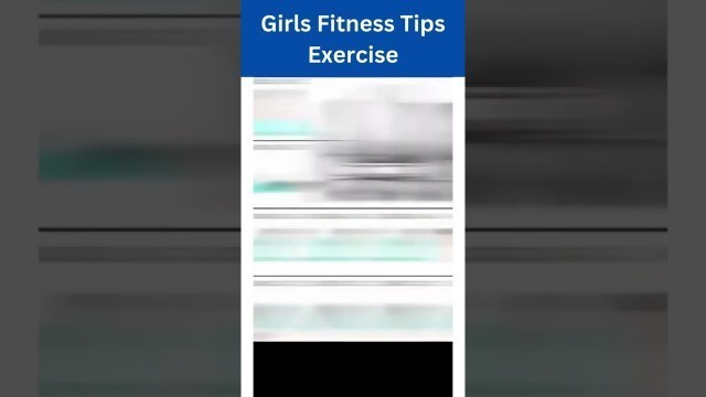 'Girls Fitness Tips Exercise'