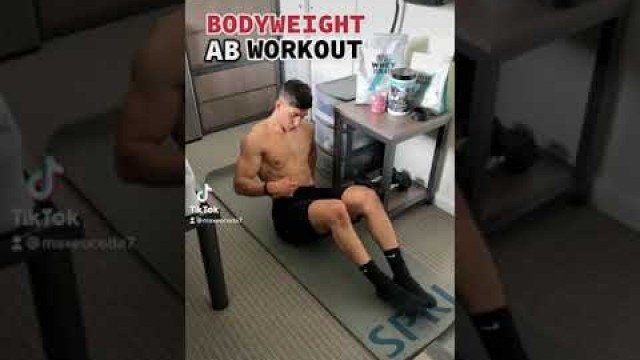 '10 min BODYWEIGHT AB WORKOUT that you can do anywhere'