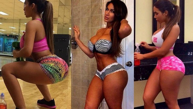 'Aylen Alvarez Fitness Model Booty Gym Workout Routines'