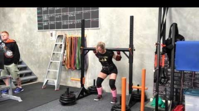 'Be Strong Fitness Geelong Jo 260kg yoke'