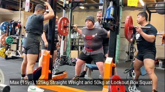 'Be Strong Fitness Geelong - Max Box Squat PB with Chains 185kg and 180kg Block Pull PB'