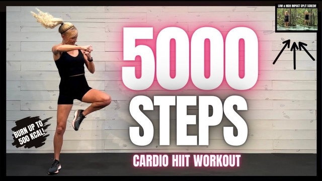 'SPEEDY 5000 STEPS CARDIO HIIT WORKOUT 