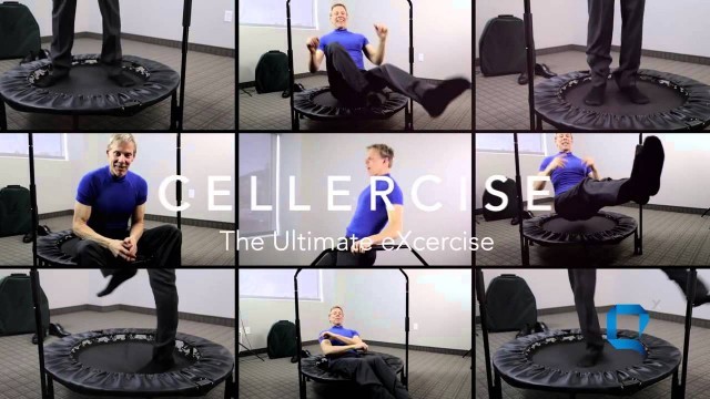 'Q Sciences Cellerciser Ultimate David Hall Exerciser 10 min Rebounder workout anywhere'