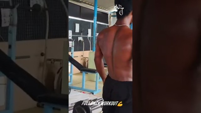 'full back workout with dumbbells | wings workout | gym video Tamil'