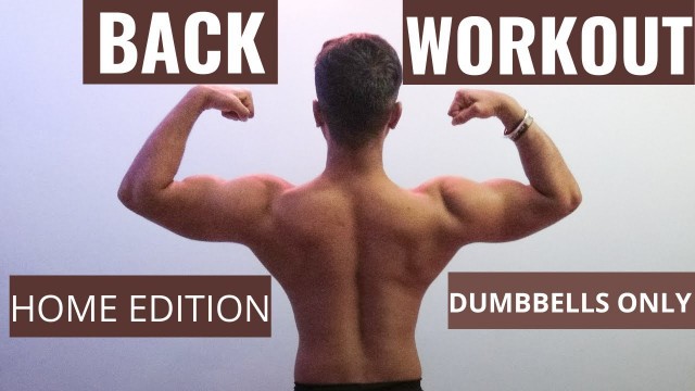 'COMPLETE HOME BACK WORKOUT WITH DUMBBELLS ONLY | HOME EDITION | EVOLVE FITNESS INDIA'