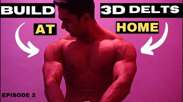 'SHOULDER HOME WORKOUT WITH DUMBBELLS ONLY | 3D SHOULDERS WORKOUT | EVOLVE FITNESS INDIA'