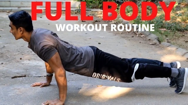 '20 MINUTE FULL BODY WORKOUT ROUTINE ( NO GYM EQUIPMENT) | EVOLVE FITNESS INDIA'