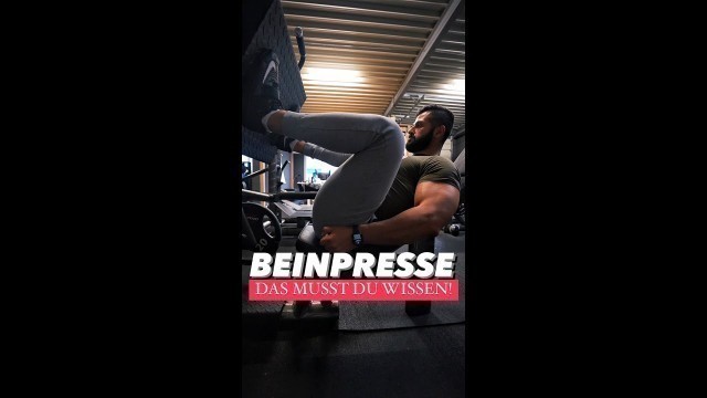 'Alle Gym Übungen einfach erklärt: Beinpresse'