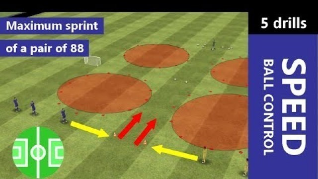 'Maximum sprint of a pair of 88 | football/soccer training speed in a competitive and fun form'