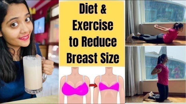 'Diet & Workout To Reduce Breast Size | Chest Workout at home | Somya Luhadia'